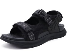 Men's Hiking Sandals with Arch Support Mesh Athletic Walking Sandalias Summer...