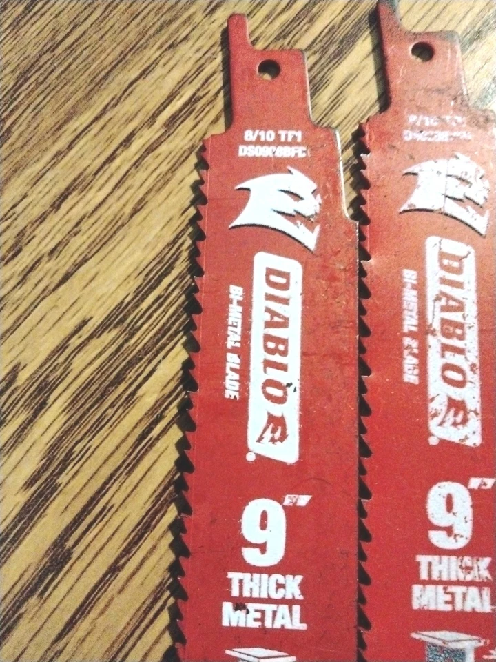 Set Of 3 DIABLO 9" Steel Demon Carbide 50X Life Thick Metal Saw Blades   - Image 2 of 4