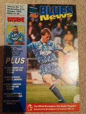 Birmingham City v Bristol Rovers 21/10/1992