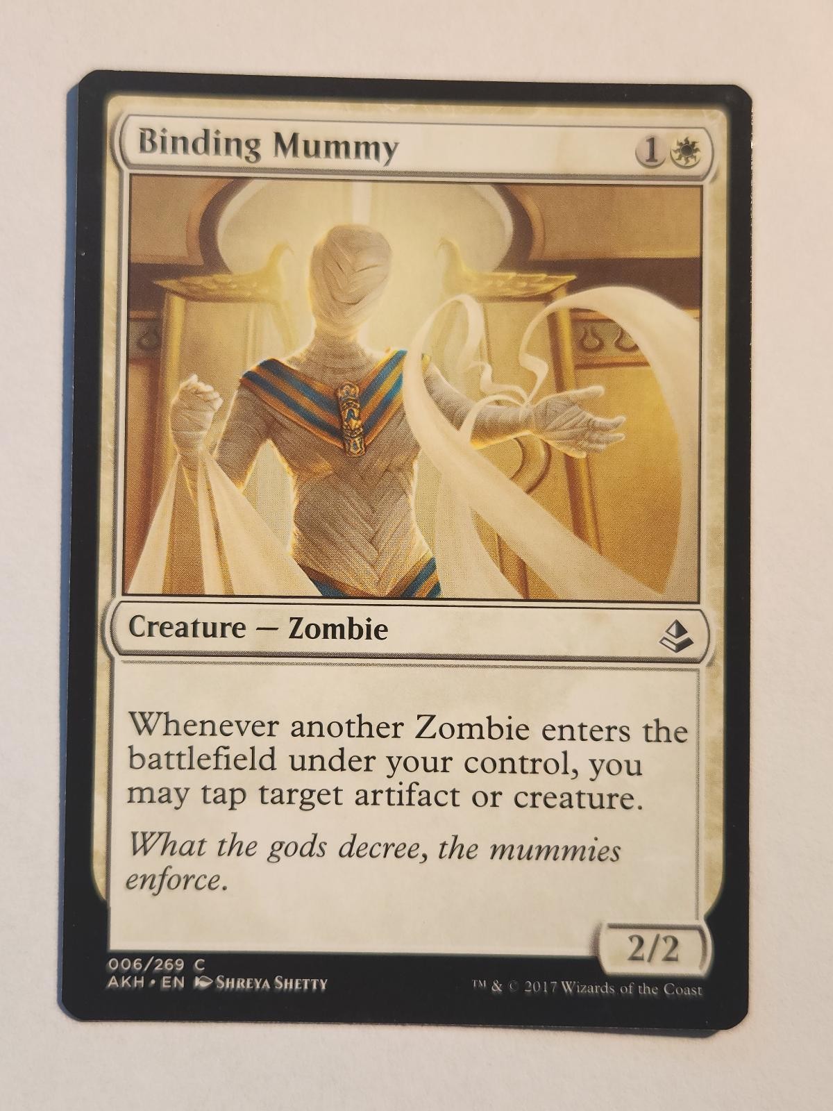 Binding Mummy 6 Amonkhet Magic: The Gathering Common MP