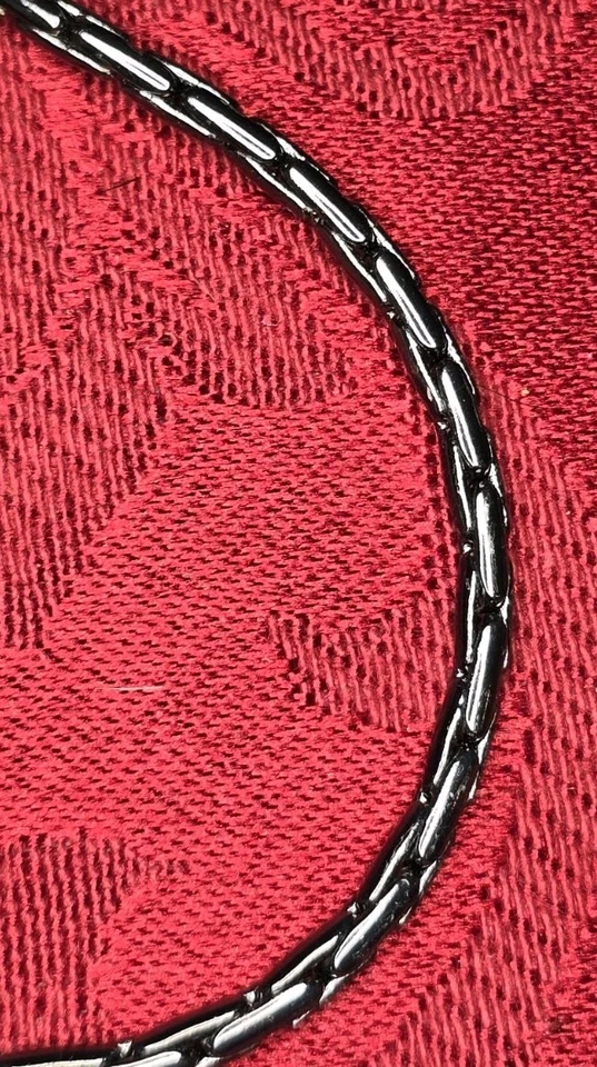 Collar de cadena Bico 19" color peltre cadena Australia solamente Foto 4 de 4