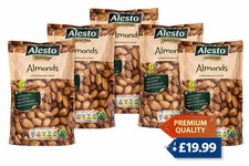 Alesto Selection Almonds – Pack of 5 x 200 gram(1 kg ) |Premium Quality | £19.99 21.49 per kilo