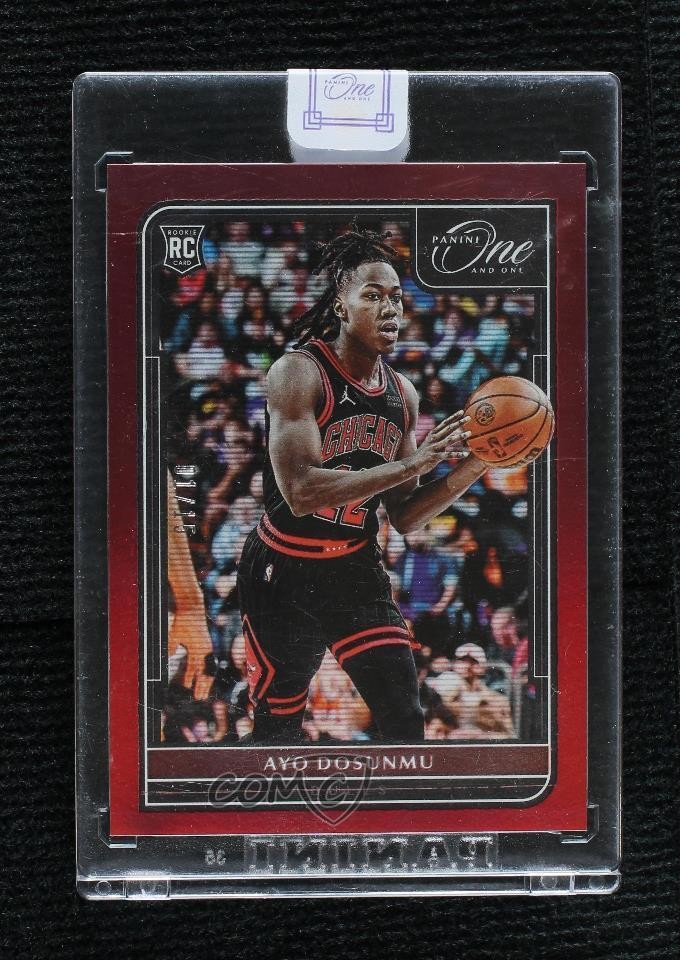 2021-22 Panini One and One Rookies Red 1/15 Ayo Dosunmu #119 Rookie RC 1uw6