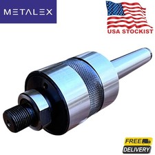 MT2 Shank Revolving Live Center Tailstock Chuck Arbor Adapter Thread 1/2" x20Tpi