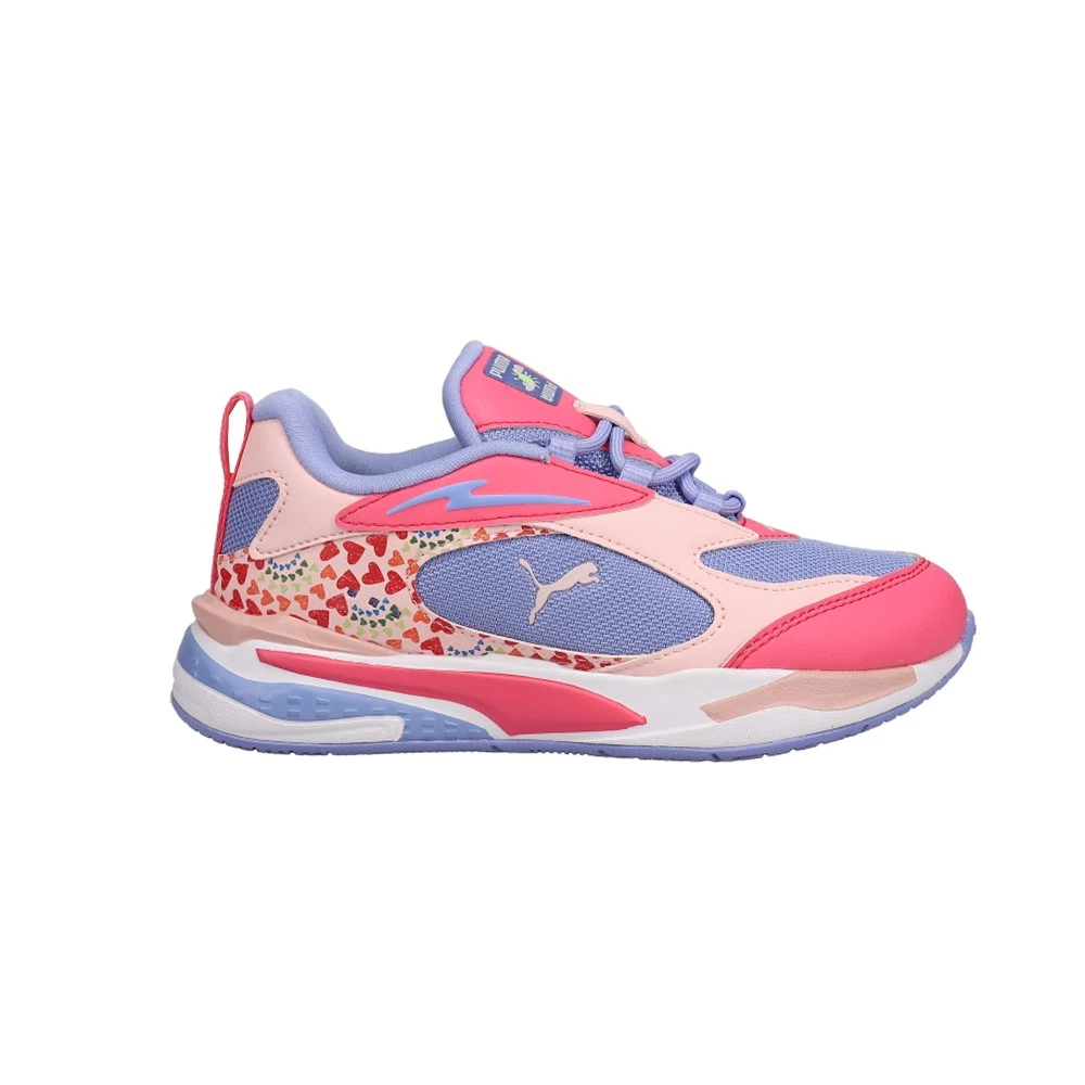 Sneakers PUMA RsFast Rainbow Sunset Grafiche Lacci Ragazze Rosa Viola Ca