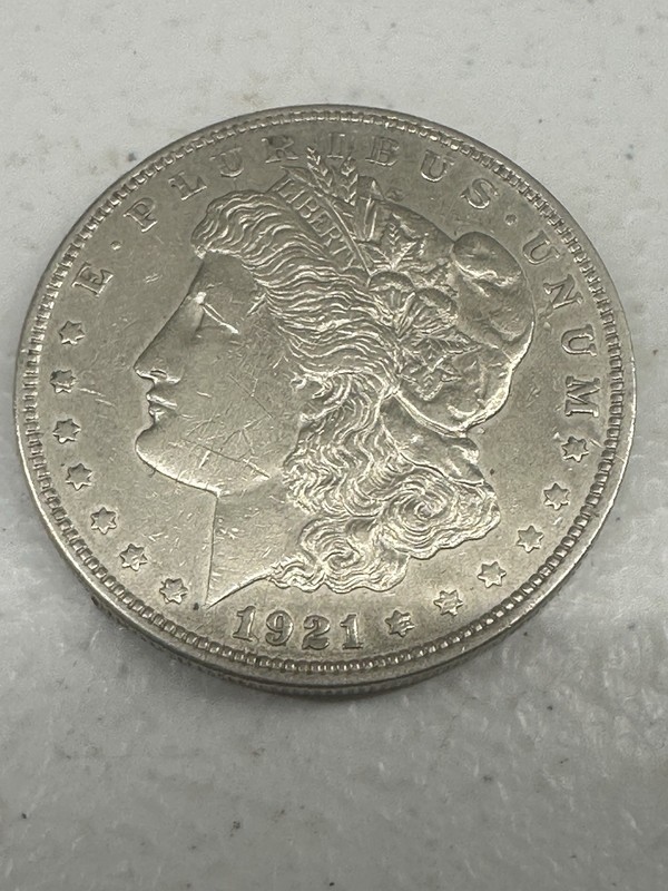 1921 Morgan Silver Dollar AU/UNC (Lot 15)