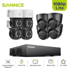 SANNCE 1080P CCTV SYSTEM SECURITY CAMERA 2MP 8CH 5IN1 DVR RECORDER NIGHT VISION