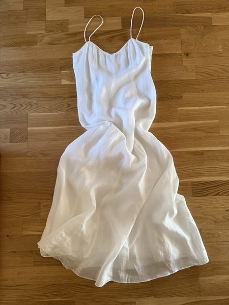 Women Weekend Max Mara Dress White Linen 36