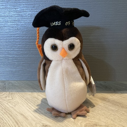 Beanie Babies Wise The Owl Toy -class of 1998 - Picture 1 of 4