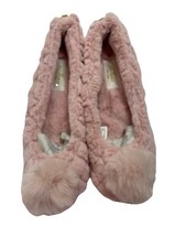 Kate Spade New York Sabilla Pink Faux Fur Slippers Women  s Size 6M Cozy Plush
