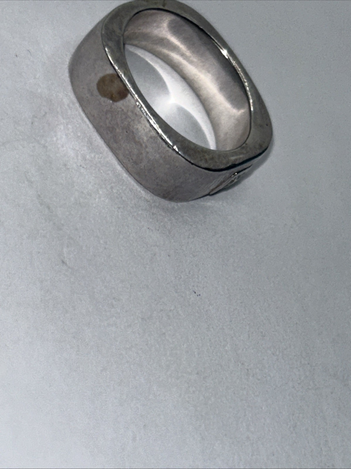 925 Sterling Silver rectangle silver ring geometr… - image 4