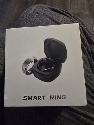 Bluetooth 5.1 Smart Ring Waterproof Health & Fitness Tracker Size 9 w/ Charger