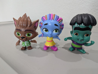 Hasbro SUPER MONSTERS Netflix Monster Up Collection Lot Of 3 Figures