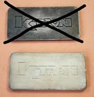 Rare Ktron / Rio Grande 1970's Lipless / Rimless Planchet 1 oz .999 Silver Bar