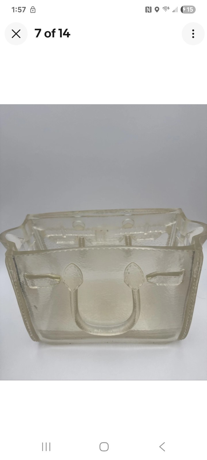 Nothing Personal Hermes Birkin Bag Flower Vase - CLEAR