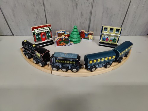 Polar Express Train Wooden Magnetic Warner Bros. Compatible To Brio & Thomas. - Picture 8 of 8