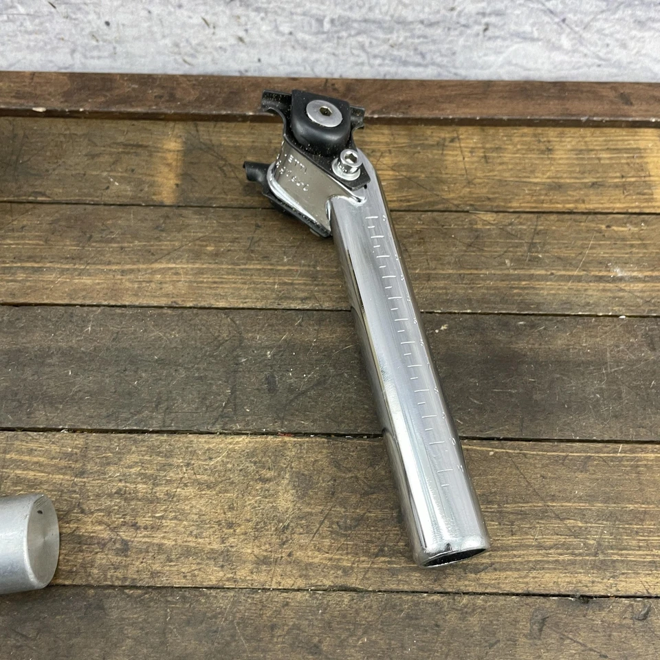 Tija de sillín Ruggieri RR.14 de colección 27,2 mm Reggisella NOS nueva pieza de bicicleta Italia Foto 4 de 4