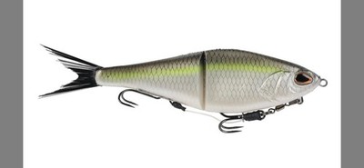 Berkley Powerbait Chop Block 8 Slow Sink 8  2.2oz 2/0F-3/0R Hooks Green Back