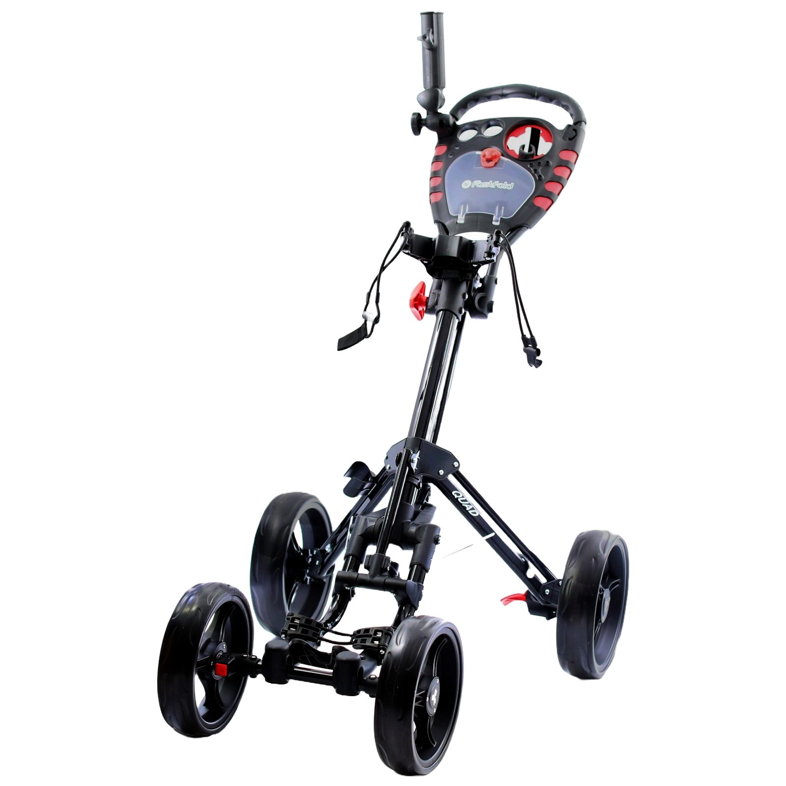 Lightweight Foldable 4-Wheel Golf Trolley Compact Push Cart Fastfold Quad 2025