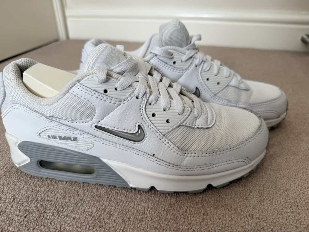 Nike Air Max 90 Trainers Jewel Light Smoke Grey Size UK7