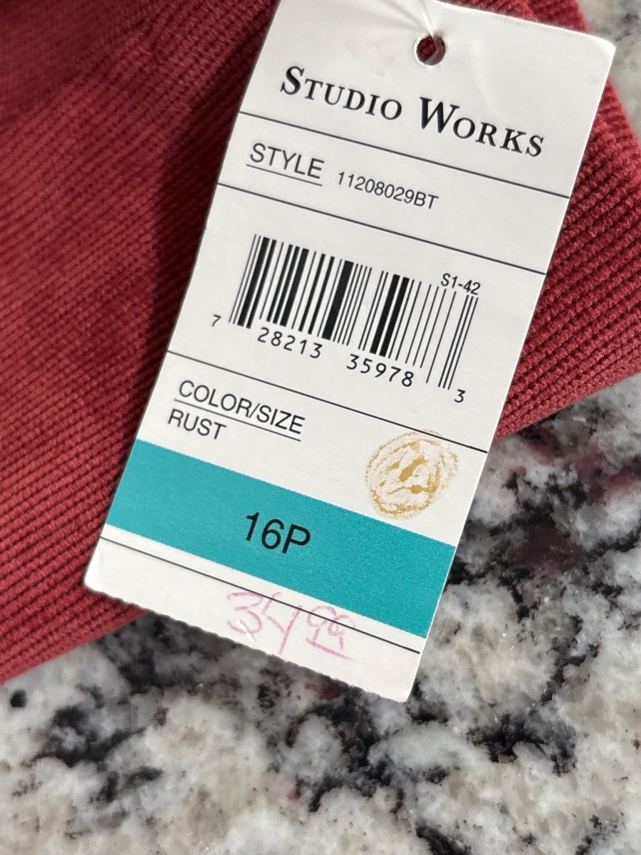 Dプライス様 Studio Works Corduroy Blazer Jacket Size 16P Double Button Long