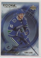 2018 Upper Deck Trilogy 03-04 Retro Rookies 500/599 Elias Pettersson #03-EP 0c6