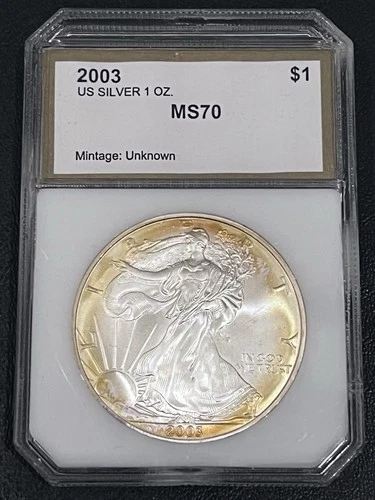 2003 MS70 American Silver Eagle PCI