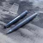 Vintage Pilot MYU 701 M-500BS Striped Full Steel F Nib Fountain Pen Japan