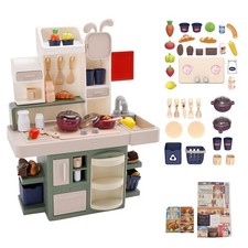 Mist Light Kitchen Playset with Water Circulation System Green