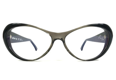 Pierre Eyeglasses Frames LYDIE GDG37 Blue Gray Gradient Fade Cat Eye 53-15-140