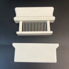 Vtg White Jaccard 16 Blade Super Meat Tenderizer Stainless Steel USA Chef Tool