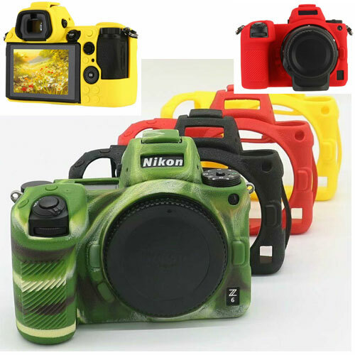 Silicone Camera Protective Case For Nikon D600 D610 Yellow Red Black Camouflage - Picture 1 of 5