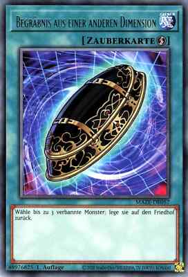 Yu Gi Oh! 3x Begräbnis aus einer anderen Dimension MAZE-DE057  Rare