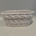 Vintage Ceramic Basket Woven Candy Dish Bowl Portugal #367, 6" — photo 1