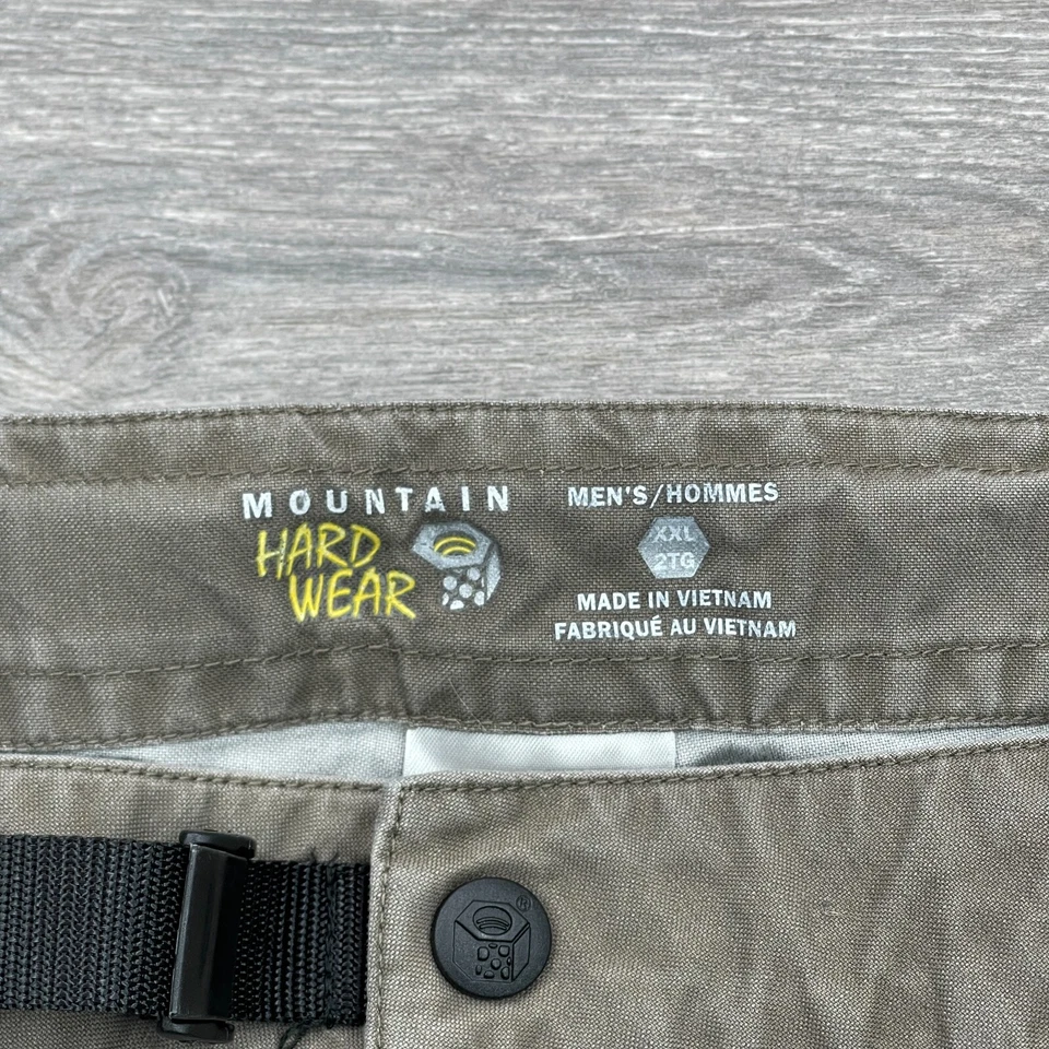 Pantalones Cortos Mountain Hardwear Para Hombres XXL Caqui Cinturón Utilidad Aire Libre Senderismo Nylon Campamento Foto 3 de 4
