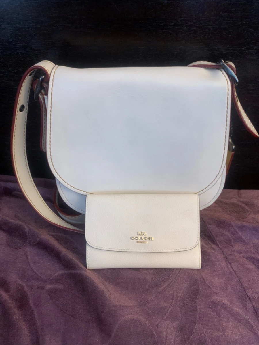 Coach, Bags, Coach Leather Sling White Bag