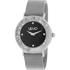 Orologio Donna LIU JO LUXURY DANCING SLIM TLJ1342 Acciaio Mesh Nero