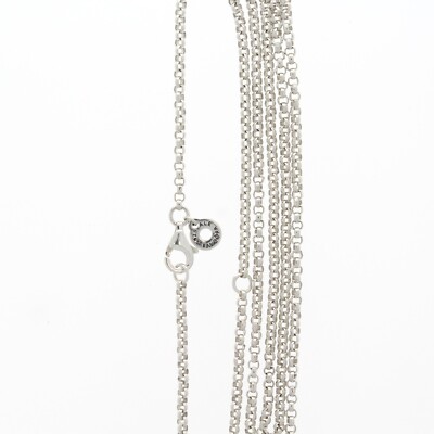 Curb Chain Pandora Sterling Silver Chain Necklace Adjustable