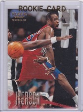ALLEN IVERSON ROOKIE CARD 1996/97 Fleer Basketball RC Philadelphia 76ers HOFer!