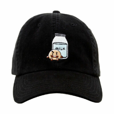 BTS Shooky BT21 Line Friends K-Pop Strapback Slouch Dad Cap Hat Black NWT 