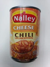 ( 6 Cans) Canned Nalley Chesse Chili Con Carne with Beans, 14 Oz 