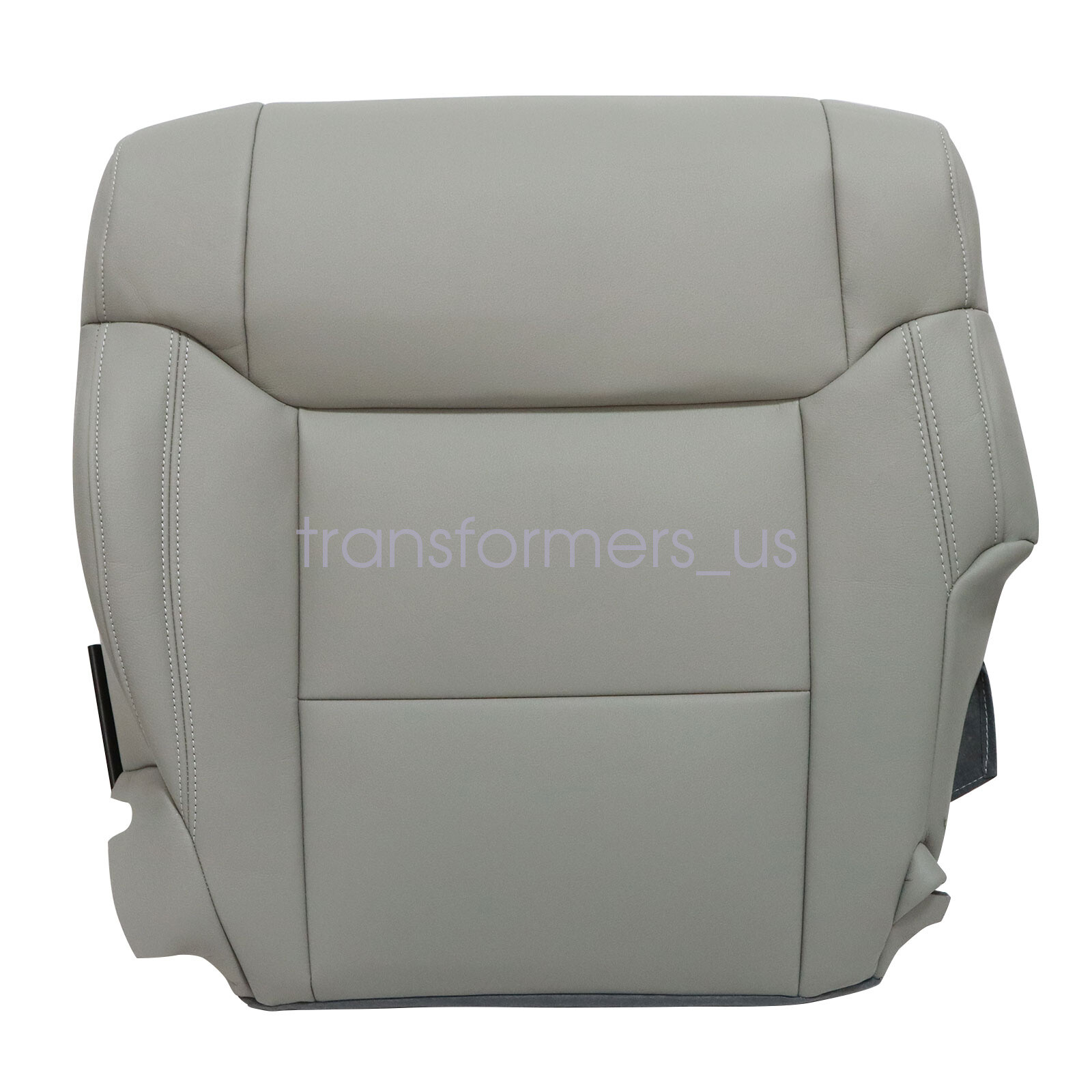 For 2014 to 2020 Toyota Tundra Driver Bottom Replacement Leather Seat Cover Gray