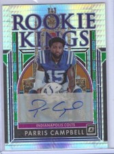 PARRIS CAMPBELL 2019 DONRUSS OPTIC SILVER HYPER ROOKIE KINGS AUTO RC #D 11/25