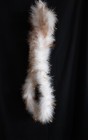 Dress it Up! New 5   1/2 FEET  white marabou feather scarf boa gold tinsel — photo 2
