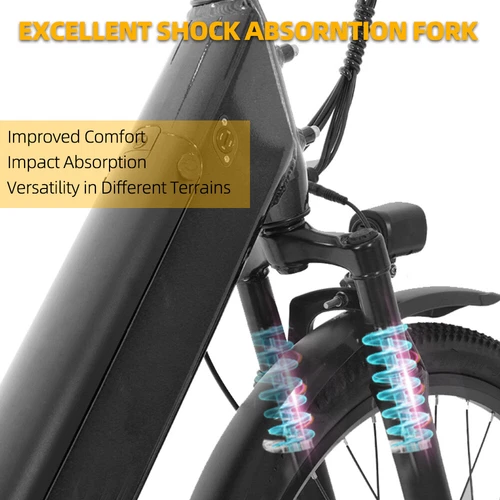 Aaiwa Ebike 26" 750W Peak 48V Electric Bicycle for Adults 28mph 7-Speed Ebike US - Picture 9 of 17
