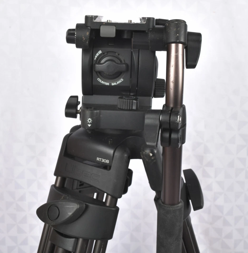 *Libec RT30B 3-Section Tripod w/ Libec RH25R Fluid Head NO PLATE!!! - Image 2 of 4