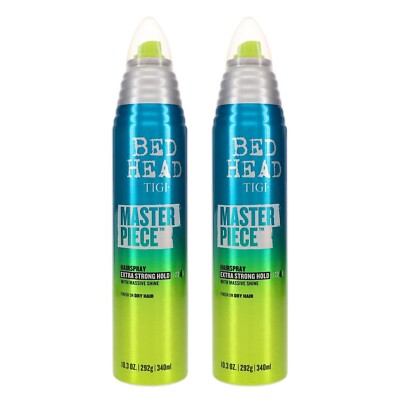 Bed Head by TIGI Masterpiece Extra Strong Hold Hairspray 10.3oz  (Pack of 2)