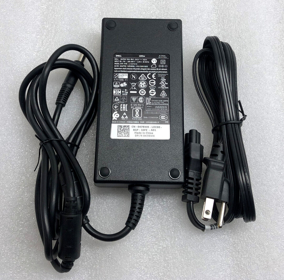 Genuine OEM DELL AC Adapter DA180PM111 FA180PM111 180W 19.5V 9.23A