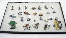 Early German Cast Metal Figure Flats Rural Farm Country Farm Animals