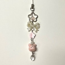 Pastel Pink and Green, Cute Bunny Phonecharm 3 of 3